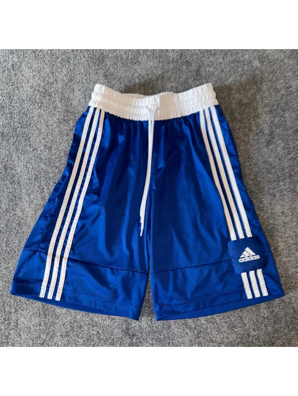 Adidas Basketball Baggy Blue Athletic Shorts Mens MD Vtg y2k 90s Rare